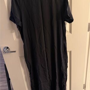 Cuyana Black Midi Tshirt Dress